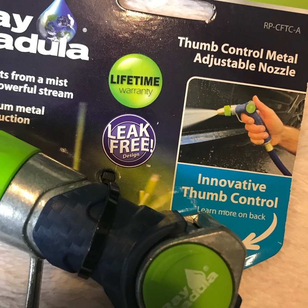 Ray Padula Metal Thumb Control Nozzle Adjustable Spay Leakproof And Weatherproof - Picture 10 of 12